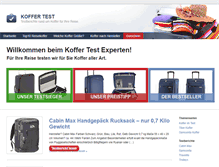 Tablet Screenshot of koffertest.com